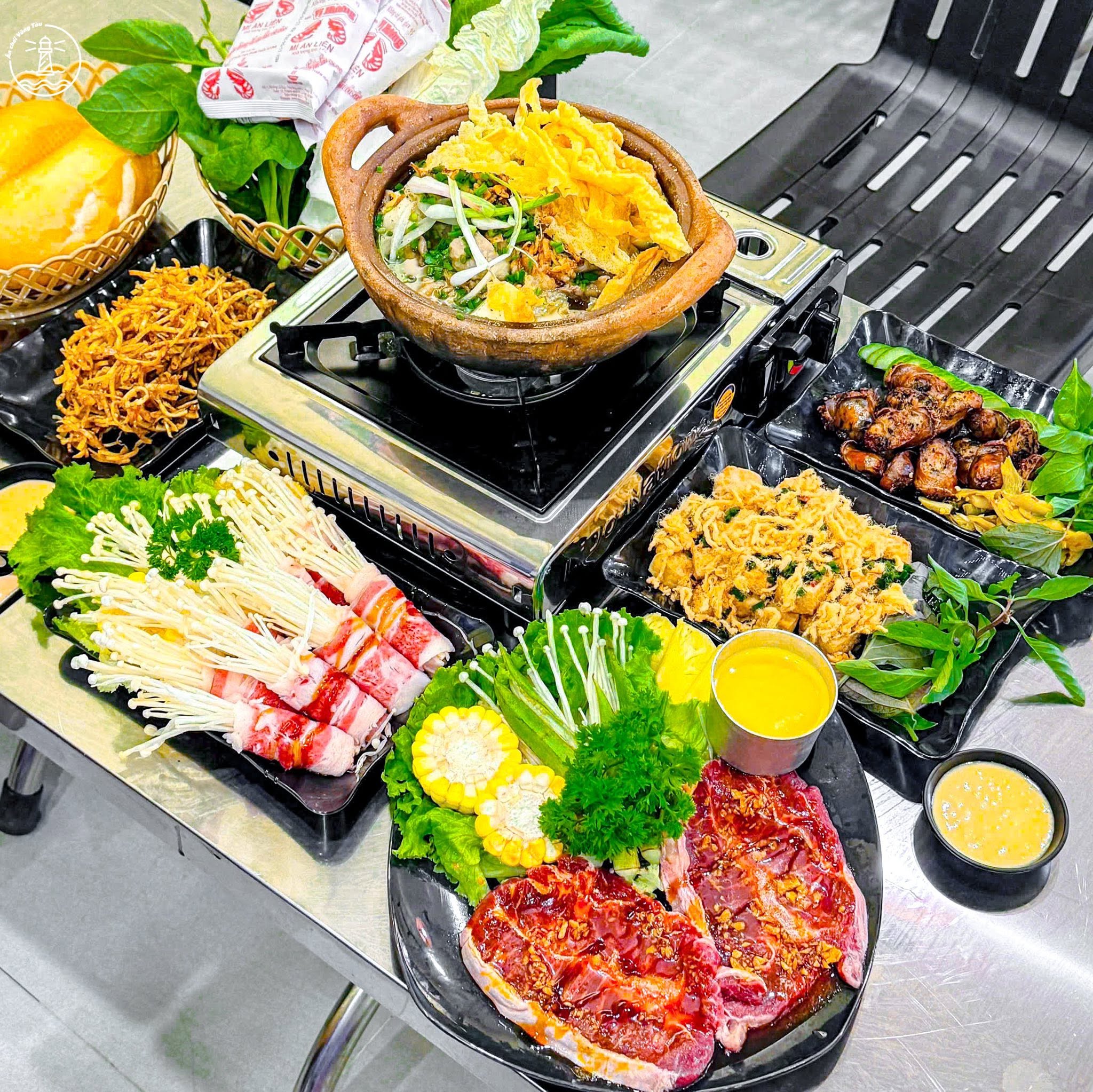 Lẩu bò nồi đất Khô & Bia Vũng Tàu và tảng bò sốt trứng muối - hình 9