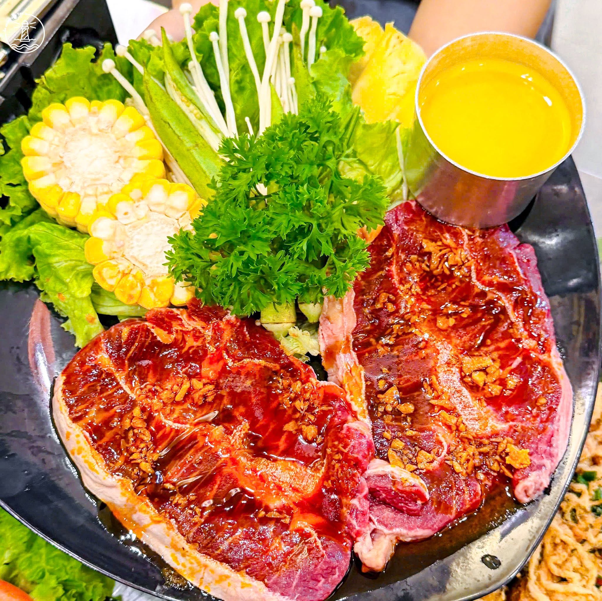 Lẩu bò nồi đất Khô & Bia Vũng Tàu và tảng bò sốt trứng muối - hình 5
