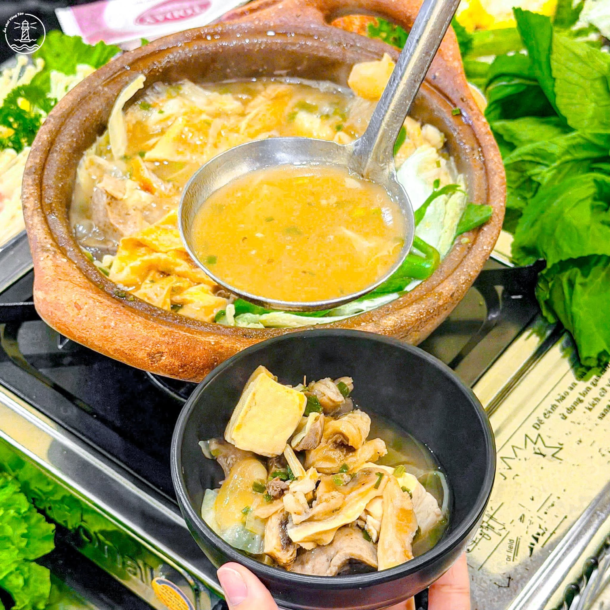 Lẩu bò nồi đất Khô & Bia Vũng Tàu và tảng bò sốt trứng muối - hình 11