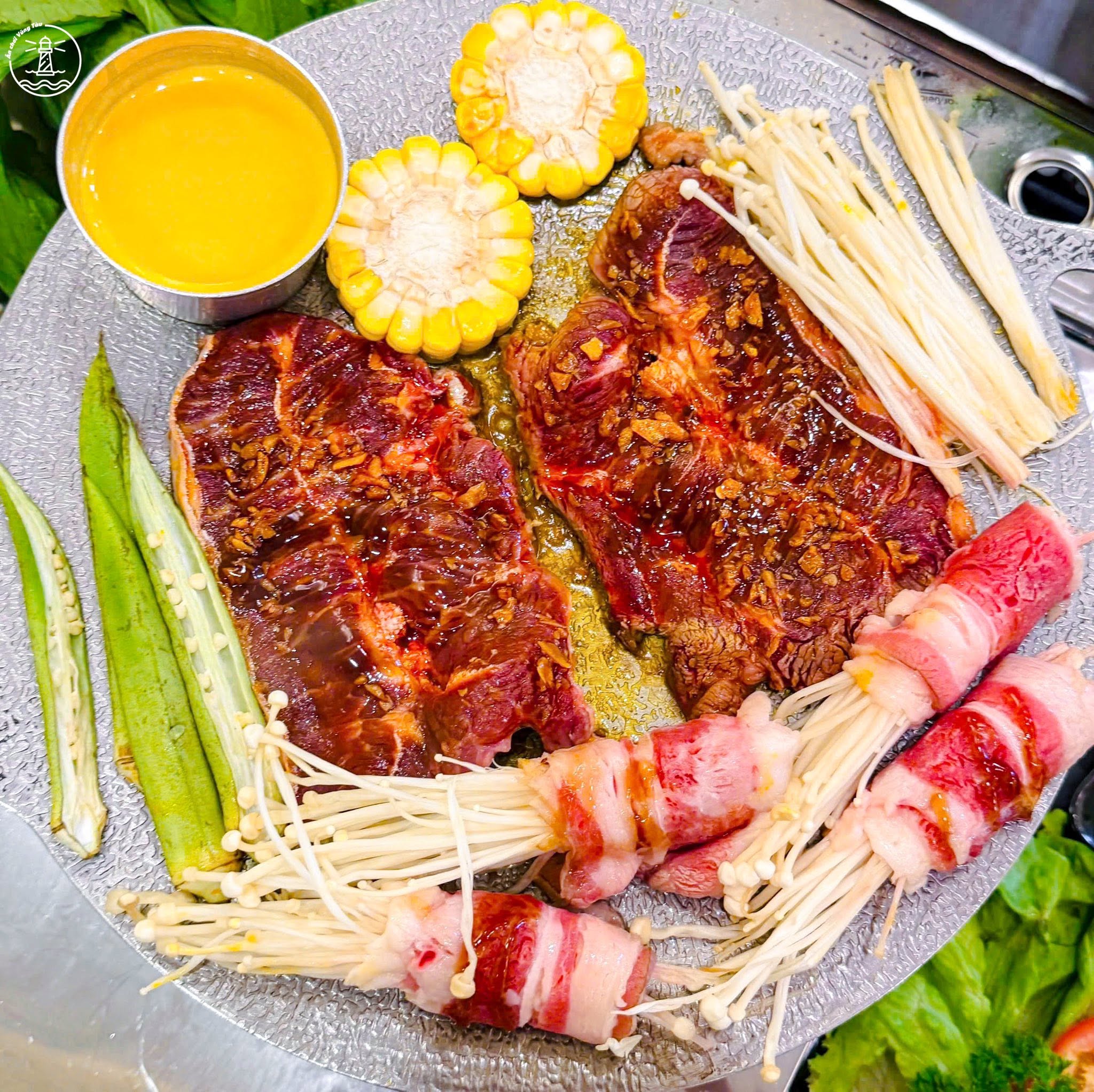 Lẩu bò nồi đất Khô & Bia Vũng Tàu và tảng bò sốt trứng muối - hình 4