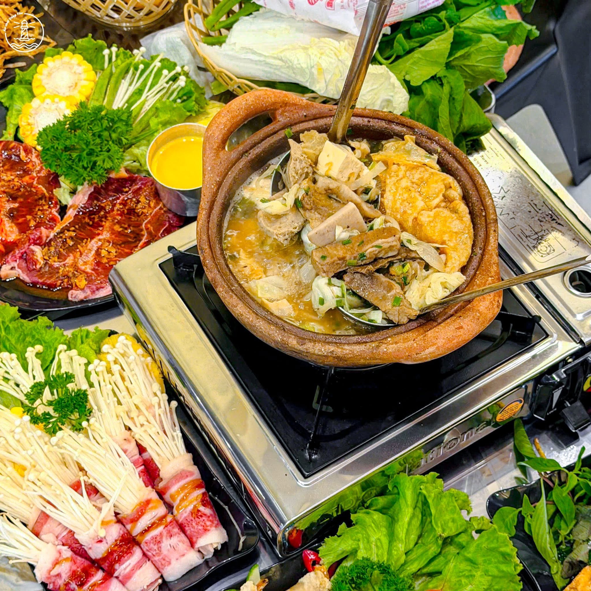 Lẩu bò nồi đất Khô & Bia Vũng Tàu và tảng bò sốt trứng muối - hình 14