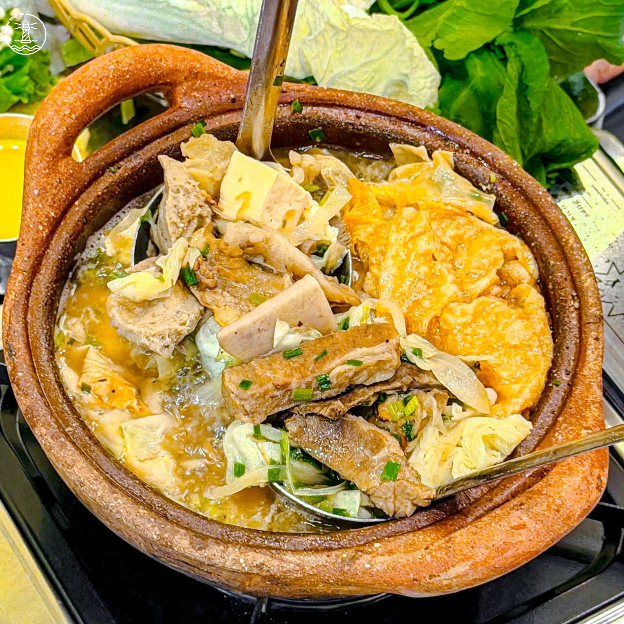 Lẩu bò nồi đất Khô & Bia Vũng Tàu và tảng bò sốt trứng muối - hình 12