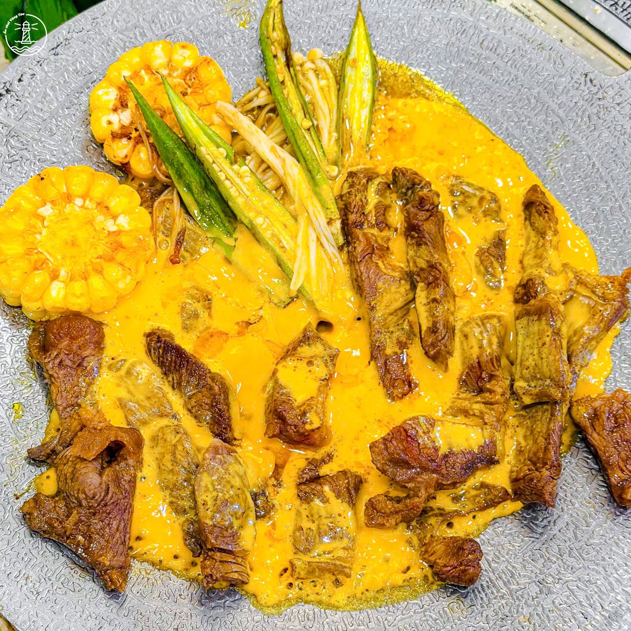 Lẩu bò nồi đất Khô & Bia Vũng Tàu và tảng bò sốt trứng muối - hình 6