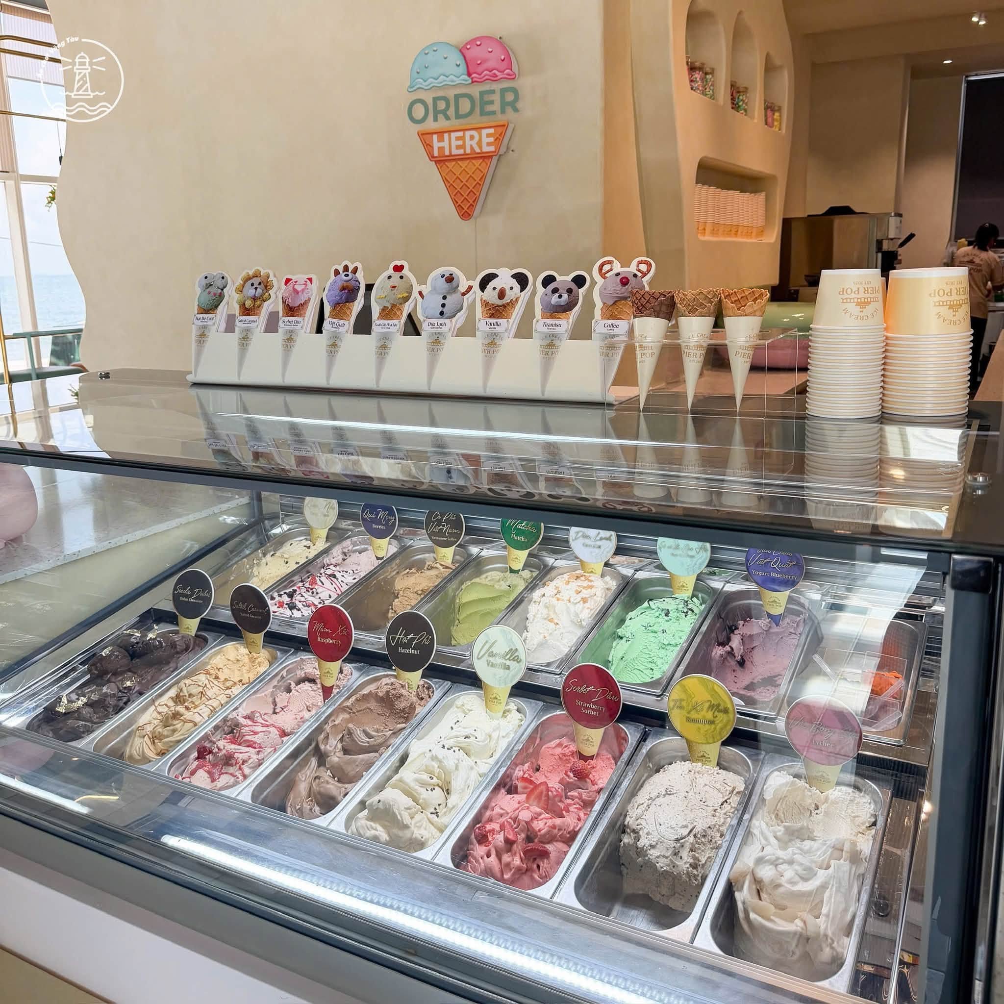 Pier Pop Ice Cream Vũng Tàu: Kem Gelato Pastel Cạnh Bến Tàu - hình 2
