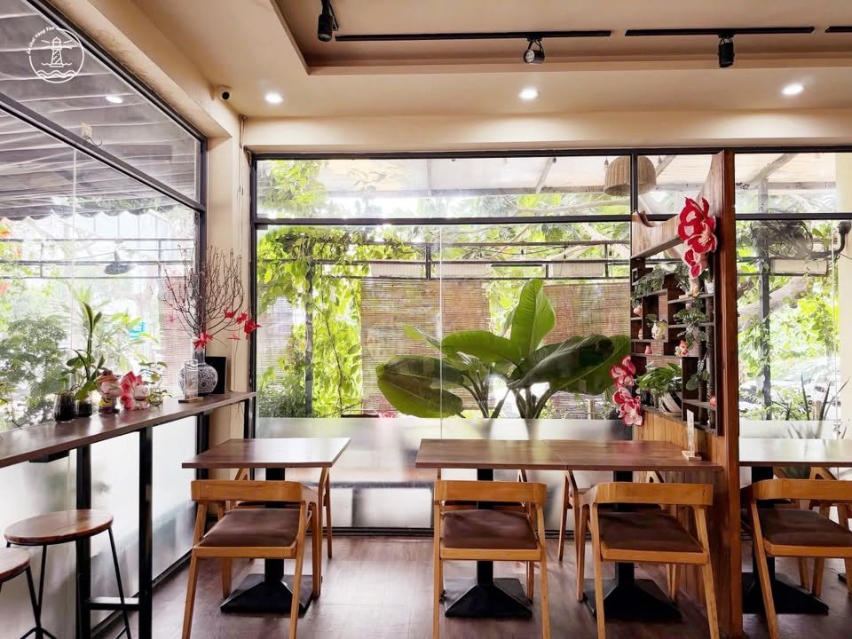 Tema Coffee Vũng Tàu: Góc xanh yên bình và Croissant kem lạ miệng - hình 10